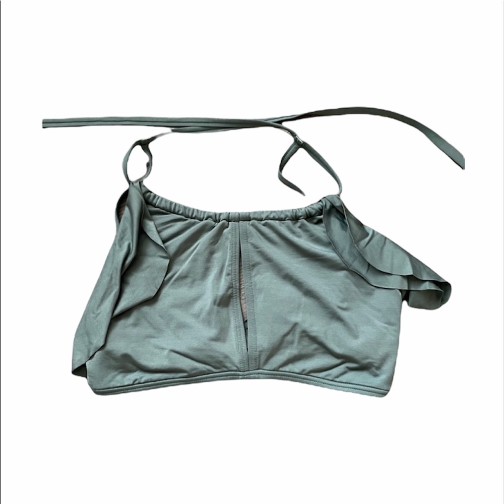 Carmen Marc Valvo Swim Top | Olive | Size S